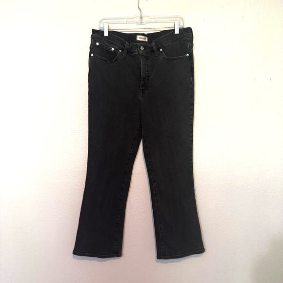 Madewell Cali Demi Boot Jeans in Black Size 32 - Picture 2 of 8